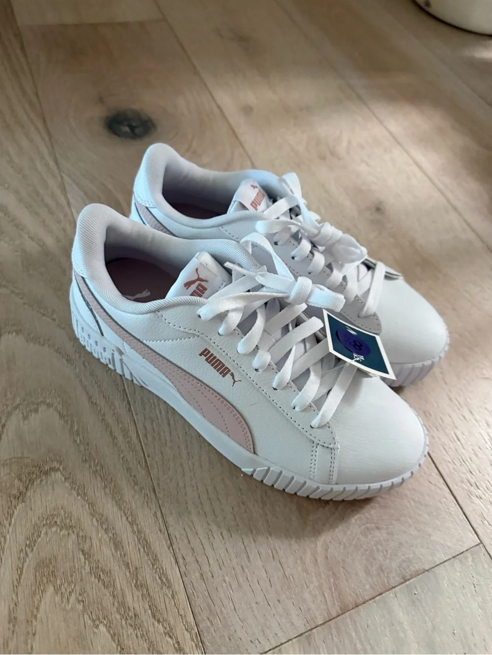 NWT PUMA Court Lally White Rose Quartz Sneakers Women’s 8.5